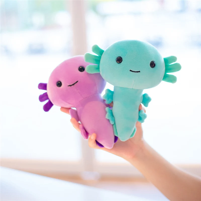 Pink Axolotl Plush Toy Soft Stuffed Animal Kawaii Doll