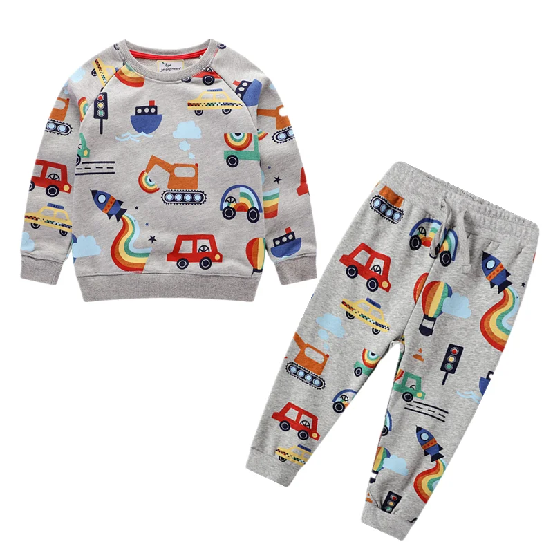 Комплекты одежды с героями мультфильмов для маленьких мальчиков; детская зимняя одежда; теплые комплекты с машинками для маленьких мальчиков и девочек; детская одежда