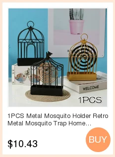 1PCS Metal Mosquito Holder Retro Metal Mosquito Trap Home Accessories Wrought Iron Decorative Frame
