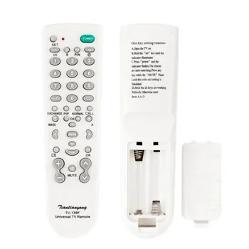 

1Pc Super Version Television White Universal Remote Control TV-139F Wholesale Store