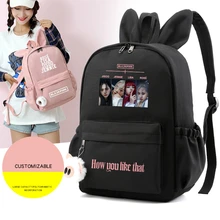 Blackpinks Schooltas Rugzak Met Konijn Oor Blink Schoudertas Jisoo Jennie Lisa Rosé Rugzak Hoe Je Dat Reistas