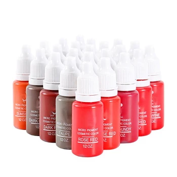 

23 Color Permanent Makeup Eyebrow Inks Lips Eye Line Tattoo Color Microblading Pigment Eyebrow Tattoo Color Inks