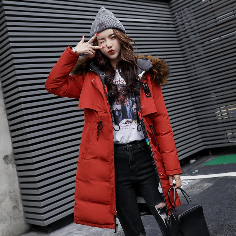 Winter Jacket Women Two-side Wear Pad Korean Parka Feminina Long Coat Female Padded Overcoat Parkas Mujer 2020 KJ640 | Женская одежда