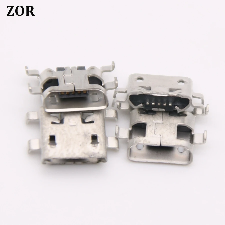 2PCS 5pin Micro USB jack charging port socket connector Bevel mouth For Pournelle PLOYER MOMO mini P707 | Мобильные телефоны и