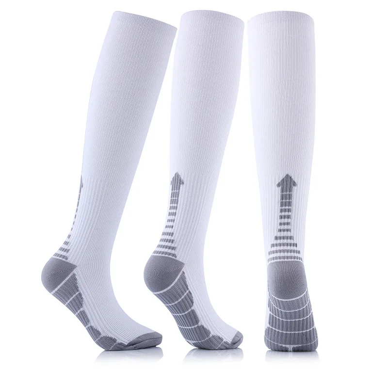 Unisex Black Compression Socks for Enhanced Performance and Pain Relief