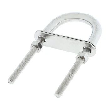 

Rowing Boat Useful Fastener Marine Bow Stern Eye Durable Hardware Stainless Steel Replacement Rope Rigging Easy Install U Bolt