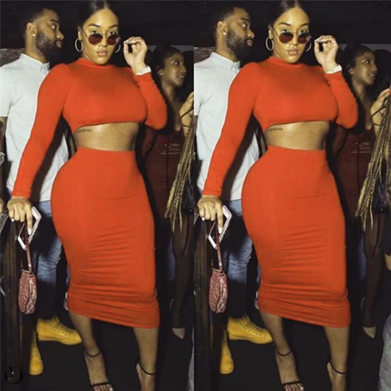 Brand New Women Office Midi Pencil Skirt Stretch Bodycon Tube Ladies Solid Skinny Plus Size High Waist Autumn Fashion Hot 2019