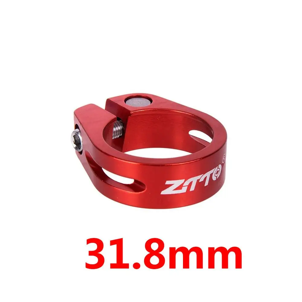 ZTTO 31,8/34,9 мм алюминиевый сплав MTB дорожный велосипед быстросъемный зажим подседельный штырь для велосипеда велосипедный Подседельный штырь зажим для трубки запчасти для велосипеда - Color: red 31.58mm