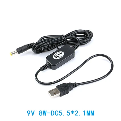 USB повышающий кабель USB DC 5 В к DC 9 в DC 12 В Повышающий Модуль повышающий преобразователь адаптер кабель 5 Вт 8 Вт 3,5*1,35/5,5*2,1 мм разъем - Цвет: As show