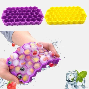 

37 Cubes Ice Tray Cube Mold Creative DIY Honeycomb Shape Ice Cube ray mold Ice Cream Party Cold Drink Bar Cold Drink Tools
