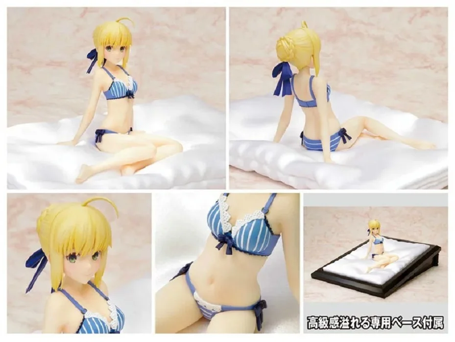Аниме Фигурка Fate/stay Night Saber Lily Extra Bule купальник бикини Ver ПВХ 15 см коллекция моделей