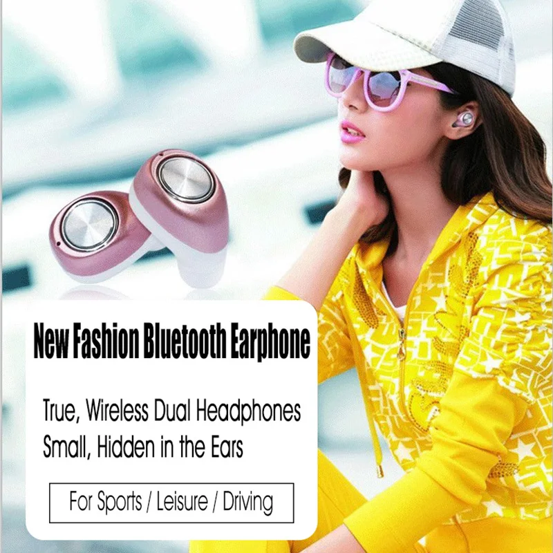 Bezo tws11 MS милые мини беспроводные наушники bluetooth наушники-вкладыши handfree Hd звонки музыка vido Спорт мобильный телефон общий