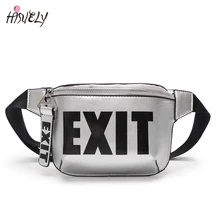 Новое поступление, модная Женская поясная сумка из искусственной кожи, поясная сумка с буквенным принтом, поясная сумка, Женская нагрудная сумка, Прямая поставка