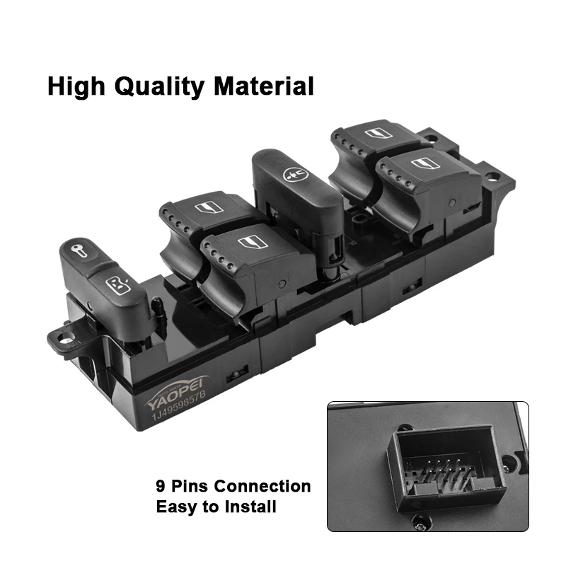 Драйвер боковой Электрический главный переключатель окна для V W Golf J* etta Mk4 Passat B5 VR6 1998-2004 1J4959857B 1J4959857D 1J4959857A