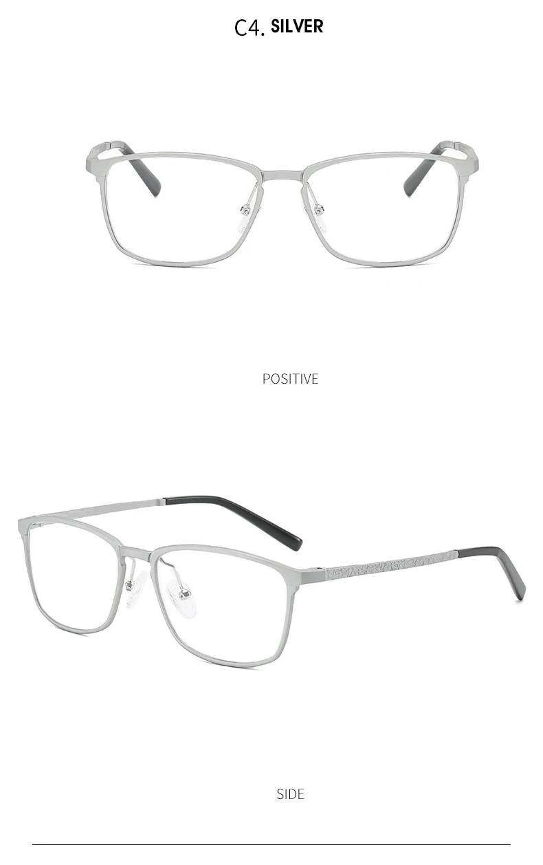 HDCRAFTER очки с оправой из сплава оправа для мужчин Сверхлегкий квадратный миопия, Гиперметропия предписанные оправы очков очки в металлической оправе