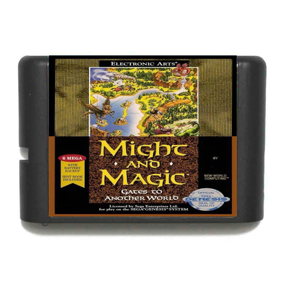 Might and Magic II Гейтс в другой мир 16 бит MD игровая карта для sega Mega Drive для Genesis