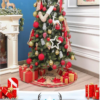 

106cm Christmas Tree Skirt Carpet New Year Decorations Xmas Tree Decor Skirt Ornaments Festive Party Supplies Tree Skirts