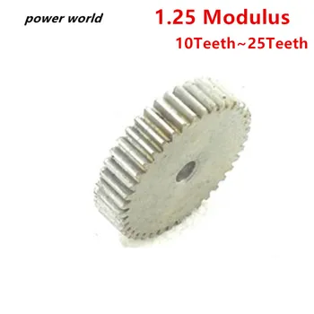 

45 Steel 1.25 Modulus 10T-25T Metal Carbon Steel Standard Gear