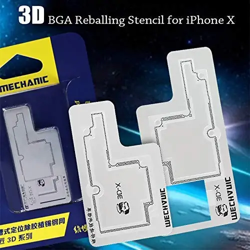

3D Mechanic BGA Reballing Stencil Template CPU PCB Groove BGA Reballing Stencil Template for iPhone X/XS/XSM Motherboard Repair