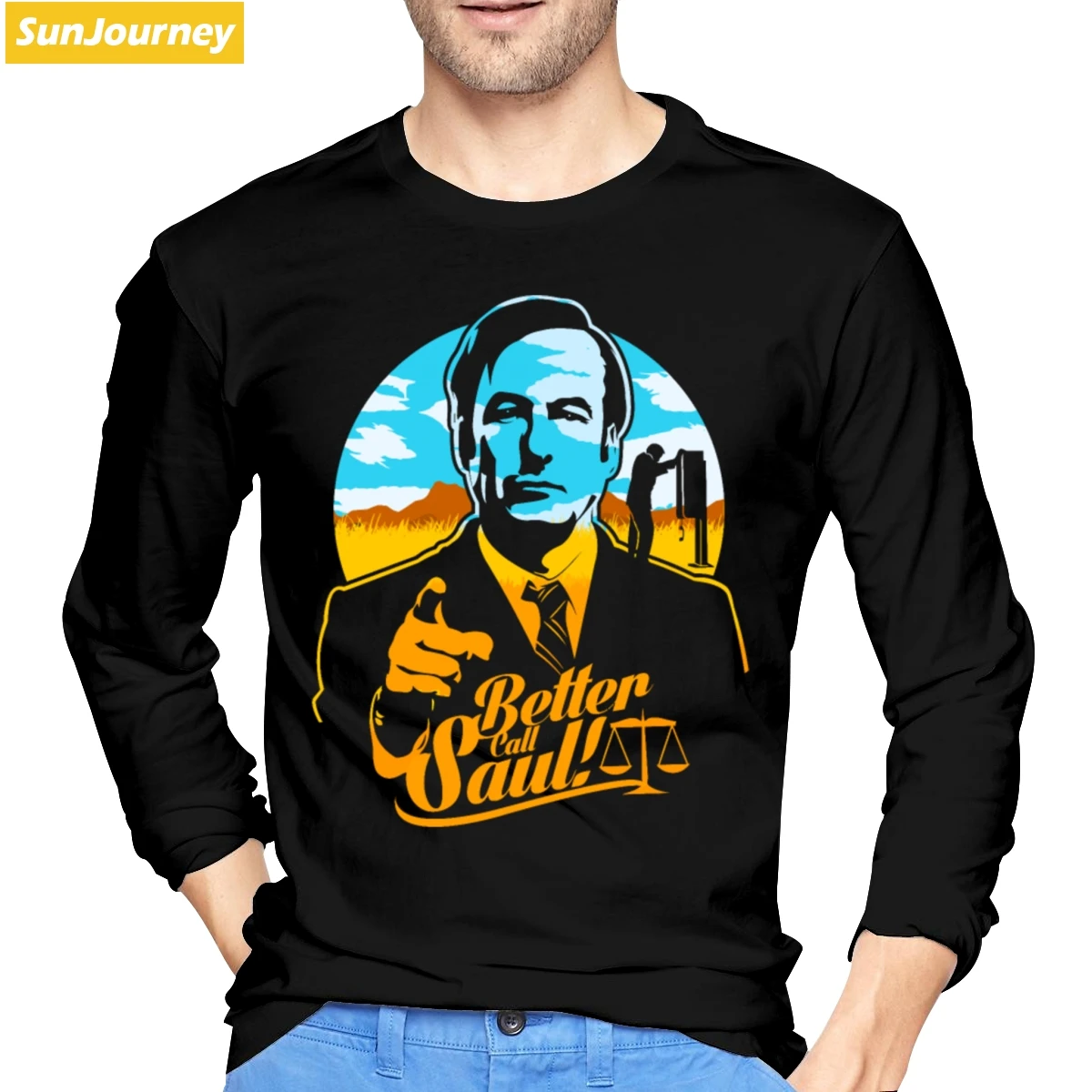 Better Call Saul Breaking Bad Tshirt Cotton Crewneck Long Sleeve T Shirt Men