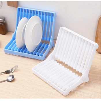 

Kitchen Plastic Drying Rack Organizer Drainer Storage Holder Foldable Dish Plate JCX9300