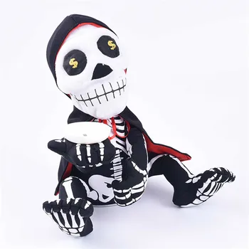 

Halloween Decoration Scary Moving Clown Dolls Black White Clown Ghost Doll Decoracion De Halloween Electric Toys Haunted Doll