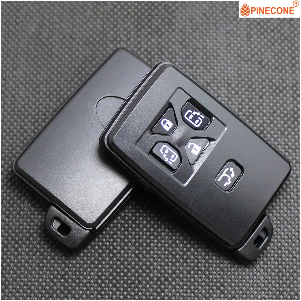 Pinecone для ключа чехол для TOYOTA ALPHARD 2012 л PREVIA без ключа 5 Кнопка Замена Автомобильный смарт ключ-брелок классический черный