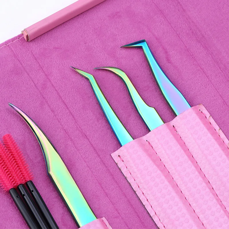 Makeup Eyelashes tweezer Tools Bag Eye Lash Extension Tweezers Case Cosmetic Tool Storage Box For tweezer kit Makeup Eyelashes tweezer Tools Bag Eye Lash Extension Tweezers Case Cosmetic Tool Storage Box For tweezer kit