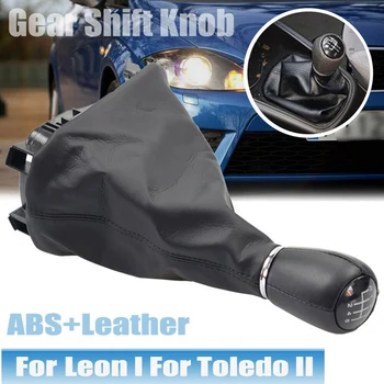 

Car Gear Shift Knob Bellows Frame Gaiter Boot Cover and Frame Base Shifter for Seat Leon 1 MK1 for Toledo II MK2