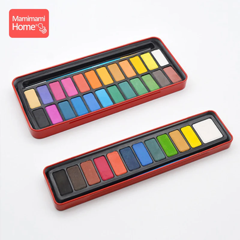 

12/18/24 Colors Painting Watercolor Diy For Wooden Peg Doll With Paintbrush Baby Montessori Toys Drawing Dolls Children'S Goods