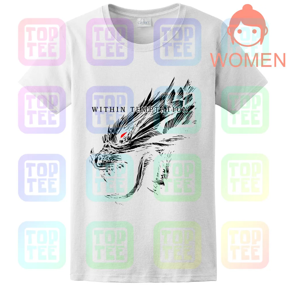 WOMEN-WHITE Черная футболка с симфонической металлической лентой NIGHTWISH - Цвет: WOMEN-WHITE