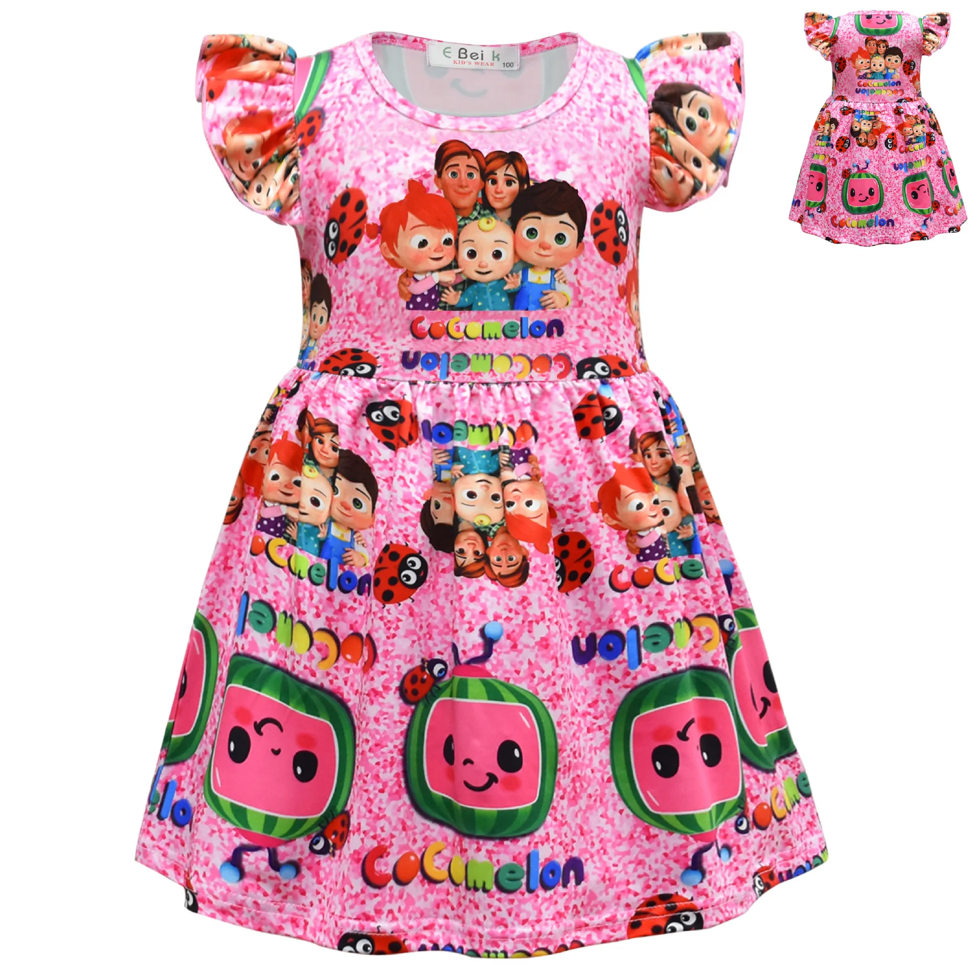 nightgowns and robes	 2022 Summer Gabbys Dollhouse Vestido Kids Gabby Cats Tastic Dress for Baby Girls Kawaii Short Sleeve Dresses Cartoon Nightgown cotton short pajama sets