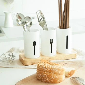 

Cutlery Drainer Storage Racks Holders Organizer Kitchen Housekeeper Chopsticks Forks Spoons Console Stand Decoration Home Items