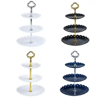 

Three-layer Fruit Plate Cake Stand Kitchen Accessories Home Party Dessert Storage Rack Festival Supplies Cupcake Storage Holder