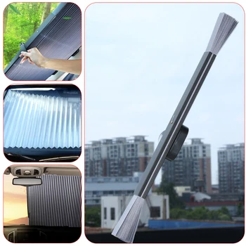 

Car Retractable Windshield Sun Shade Block Sunscreen Cover Vehicle Window foil Curtain for Solar UV Protect Auto Interior Parts
