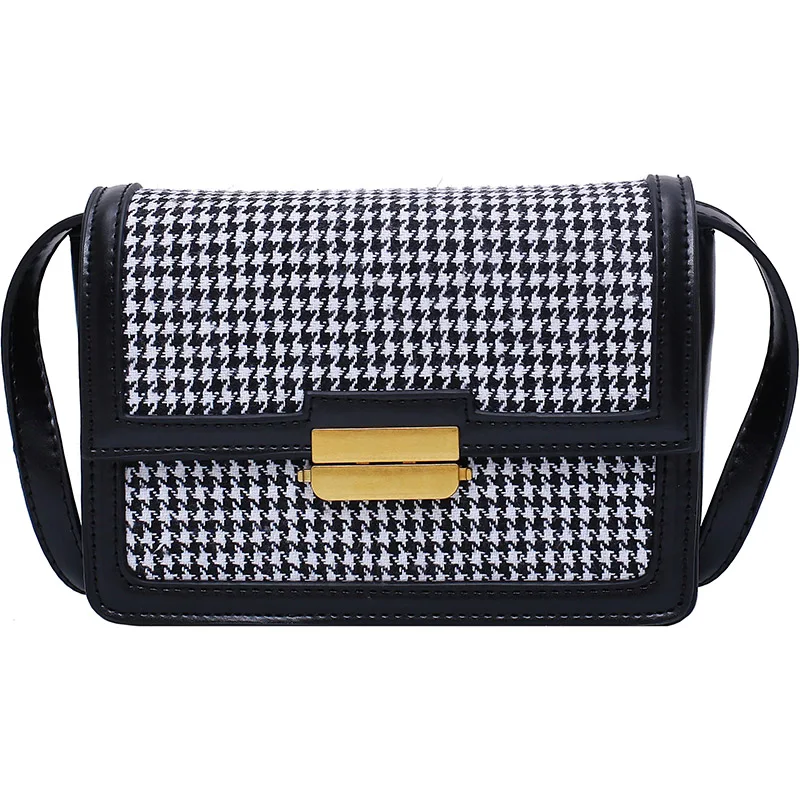 

Winter National Bag Women Plaid Shoulder Bag Female 2019 Popular Messenger Bag Foreign Style Wild Ins Crossbody Bags for Women