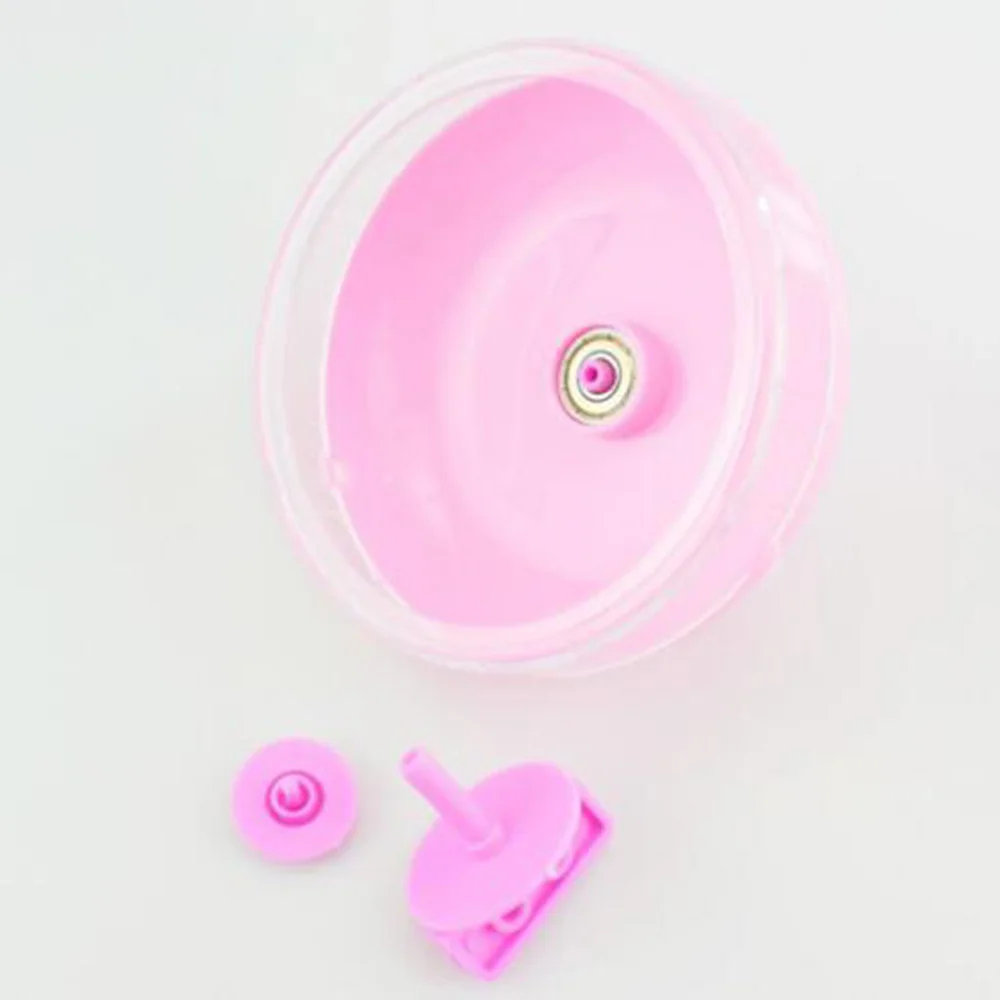 pink Колесо для хомяка, маленькие игрушки для животных, милые пластиковые упражнения, круглые колеса, ролик, бесшумная спортивная игрушка для домашних животных, аксессуары для клетки морской свинки - Цвет: pink