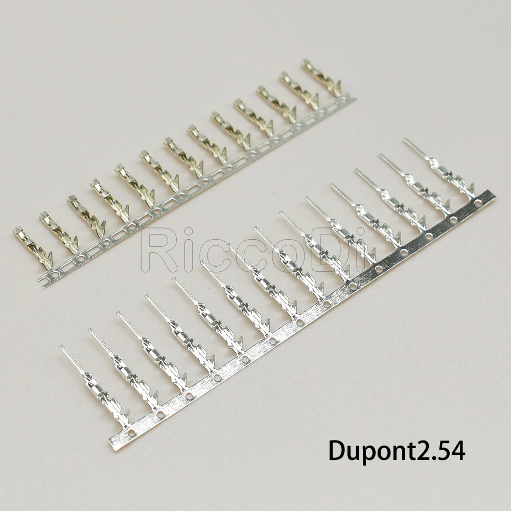 100/200 шт. Для Dupont коннектора тростниковый медный наконечник 2 54 мм металлический