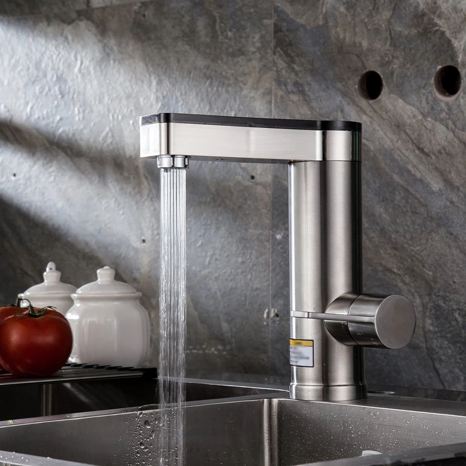 Мгновенный нагреватель воды Электрический смеситель для раковины и душа из