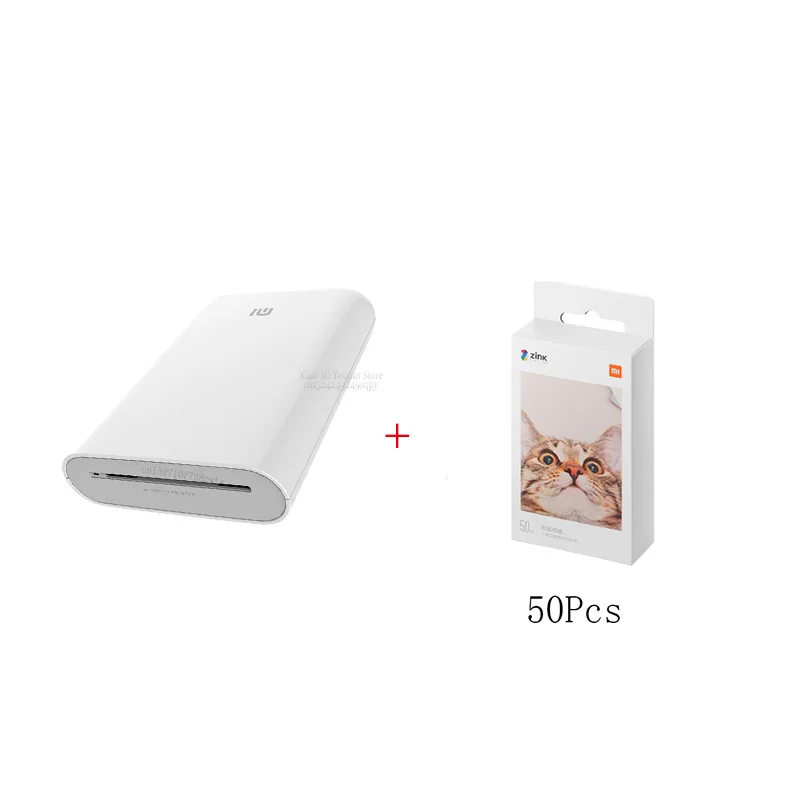 Type 2 Xiaomi Mijia AR принтер 300 точек/дюйм портативный фото мини карманный с DIY поделиться 500 мАч принтер картинок Карманный принтер работа с Mijia - Цвет: Type 2