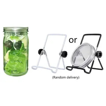 

Mason Jar Bean Sprouts Lid Cover Foldable Stainless Steel Sprouting Stands Scaffolds Set for Tablet Phone