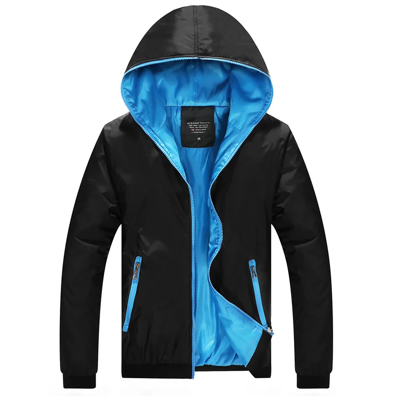 

Spring And Autumn Thin Men Hooded Japanese-style Trend Double-sided Wear Coat Slim Fit Versatile Trend Casual Jacket Men's
