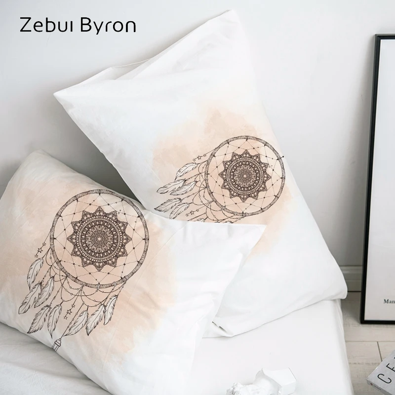 

3D Pillow Case Pillowcase Custom/50x70/50x75/50x80/70x70 Decorative Pillow Cover,Dreamcatcher Retro Bedding Drop Ship