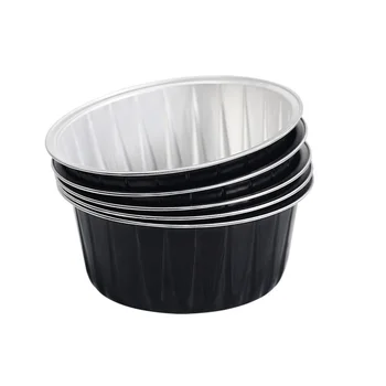 

6pcs Aluminum Foil Melting Wax Bowls Round Shape Wax Bean Containers Hair Removal Supplies for Girls Women