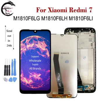 

LCD With Frame For Xiaomi Redmi 7 M1810F6LG Display Screen Touch Sensor Digitizer Assembly Replacement Redmi7 Full Display 6.26"