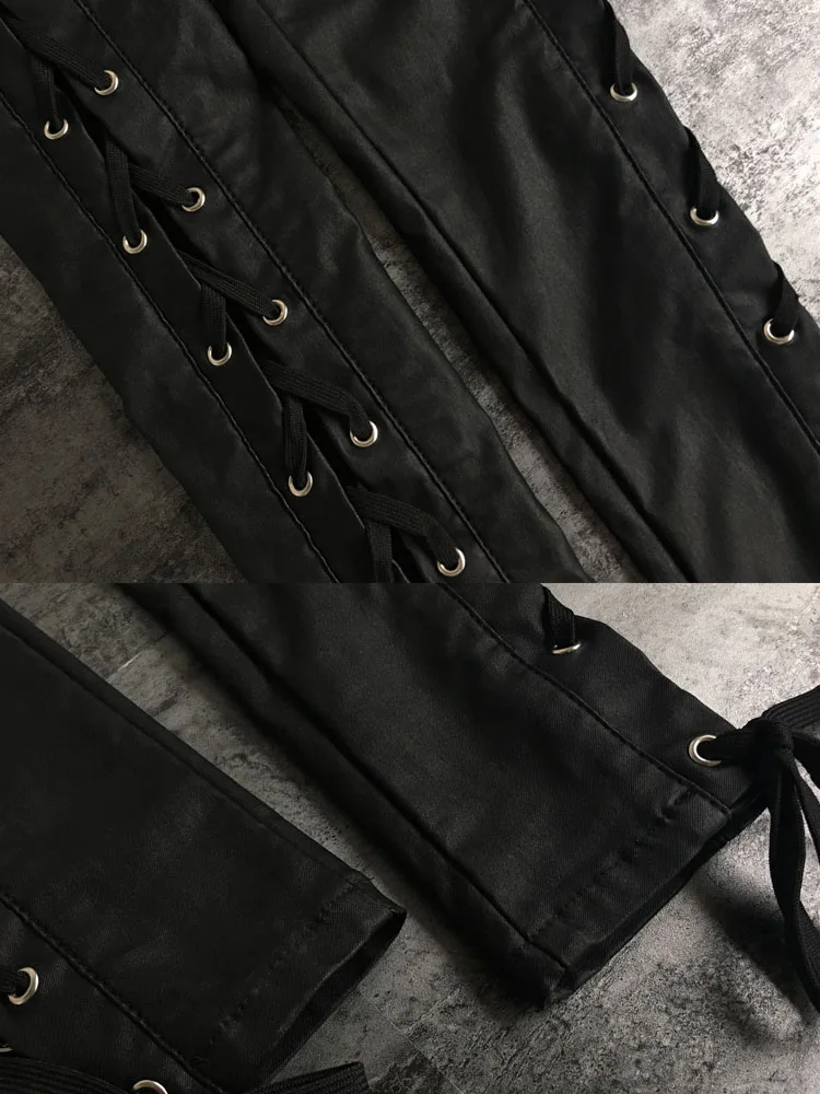 Dower Me/облегающие брюки из искусственной кожи с покрытием, имитирующим кожу, модные тонкие Женские однотонные черные эластичные узкие брюки с высокой талией, KZ001