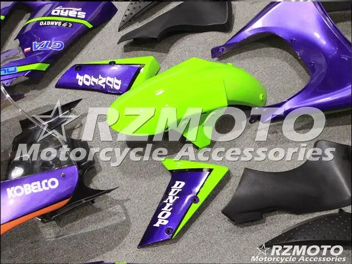Мотоциклетный обтекатель abs комплект для ухода за кожей Kawasaki Ninja ZX6R 636 05 06 2005 2006 корпусные детали пресс-форм Магазин № 0050