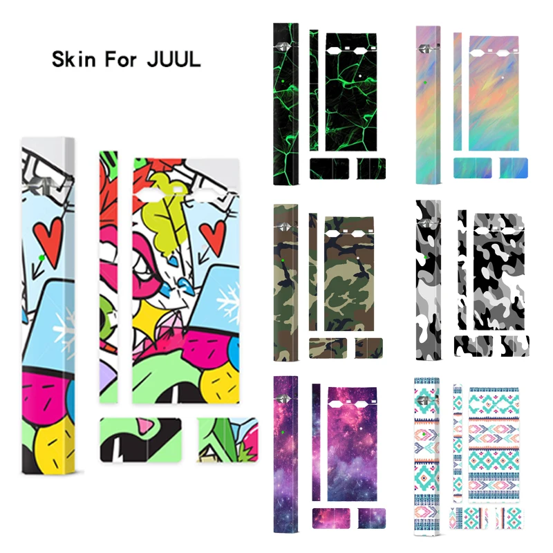 Galaxy/камуфляжная наклейка печатная кожа для Juul крышка пленка чехол для Juul электронная сигарета