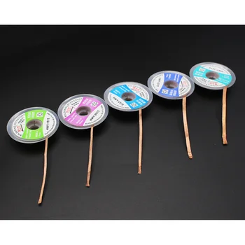 

Width 1.5mm 2.0mm 2.5mm 3mm 3.5mm Length 1.5M 1515 2015 2515 3015 Desoldering Braid Solder Remover Wick Wire Repair Tool NEW