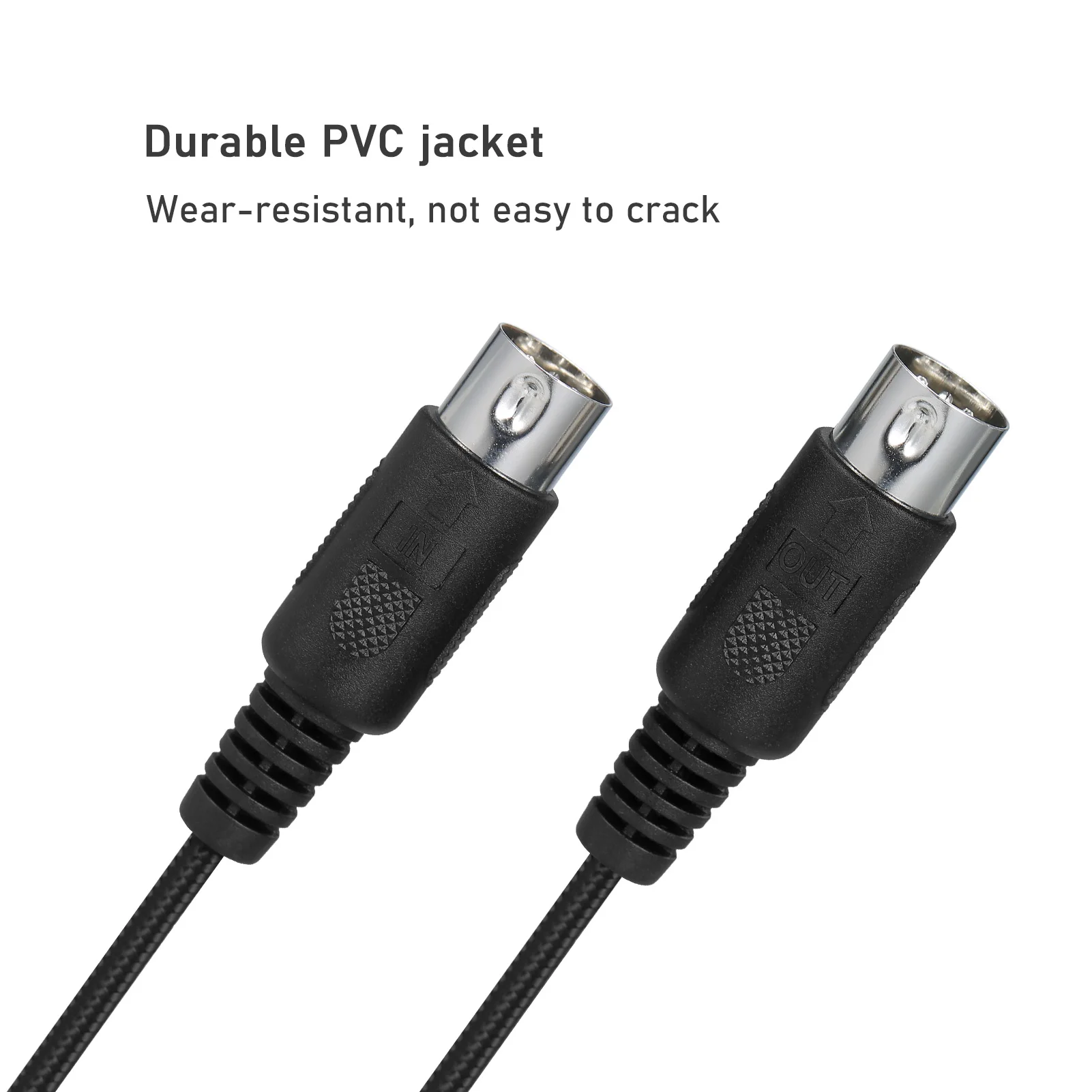 IVU CREATOR MIDI Universal Cable 5 Pin MIDI to USB/Type C Cable Converter Adapter Compatible varios OS adaptadores Plug and play